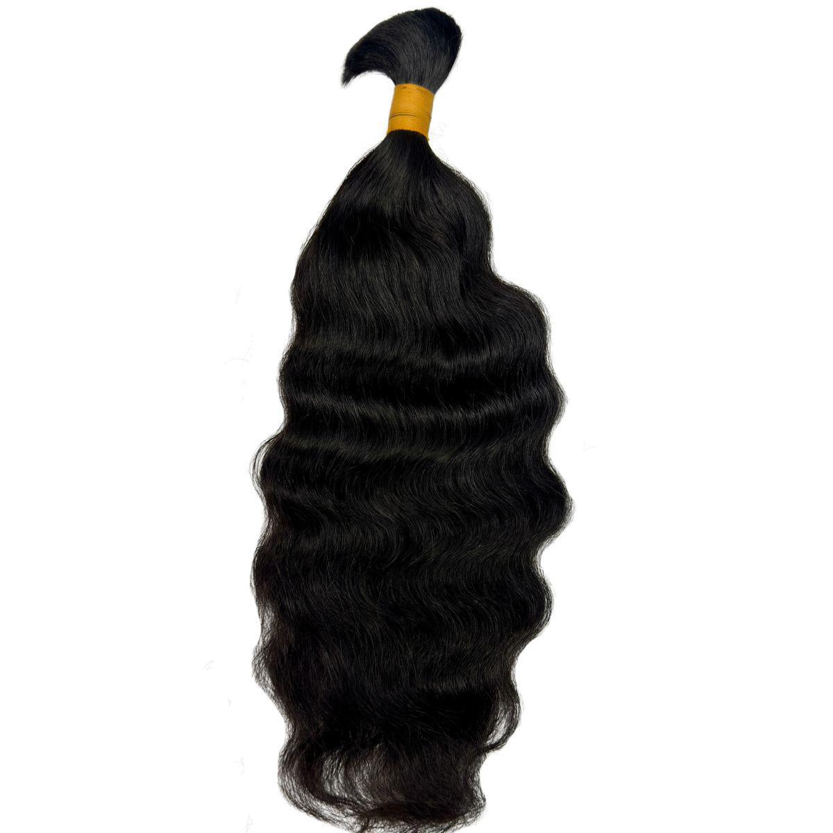 Raw Indian Curly Bulk 100% Human Braiding Hair